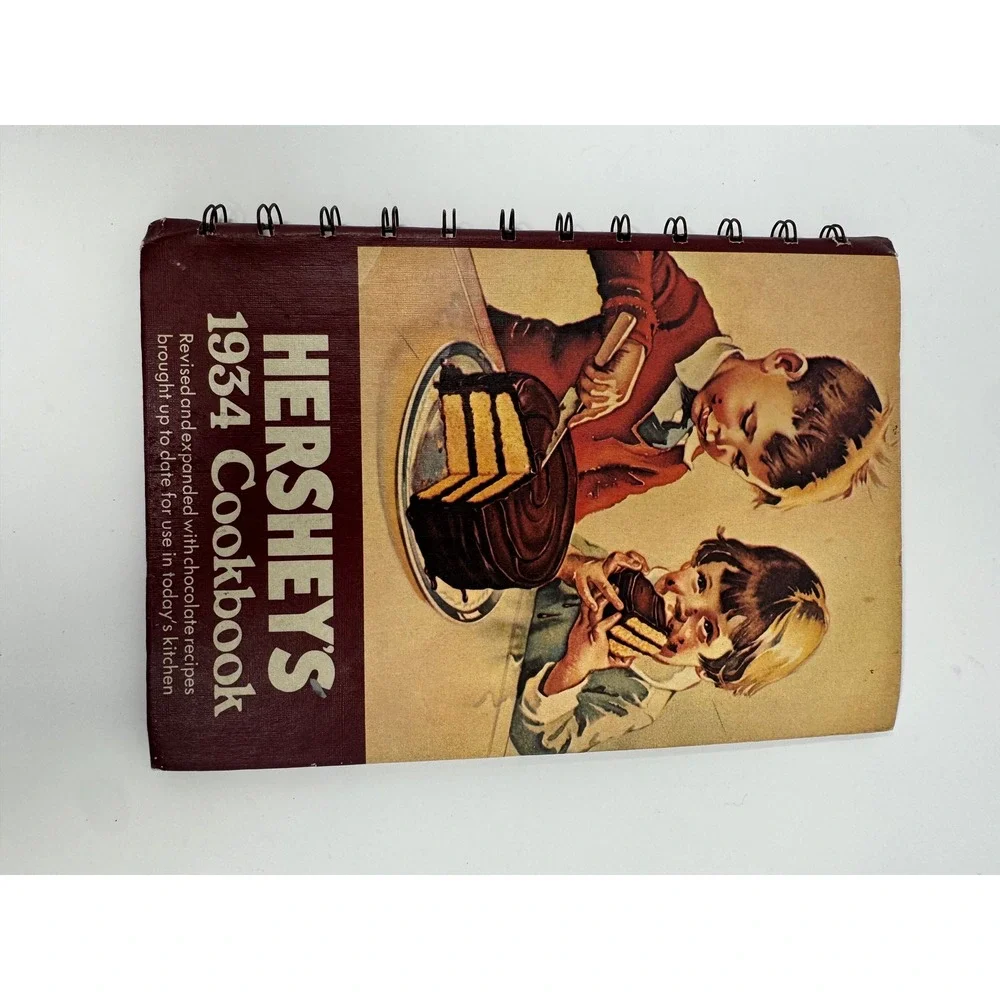 Hershey's 1934 Cookbook Revised Expanded Chocolate Recipes Spiral Hardcover
